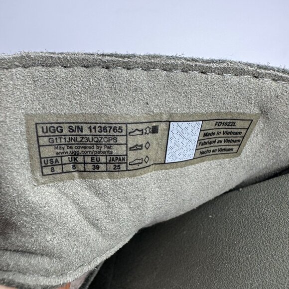 UGG Size 8 Grunge Gothic Olive Green Platform Sandals with Adjustable Straps - Picture 4 of 9